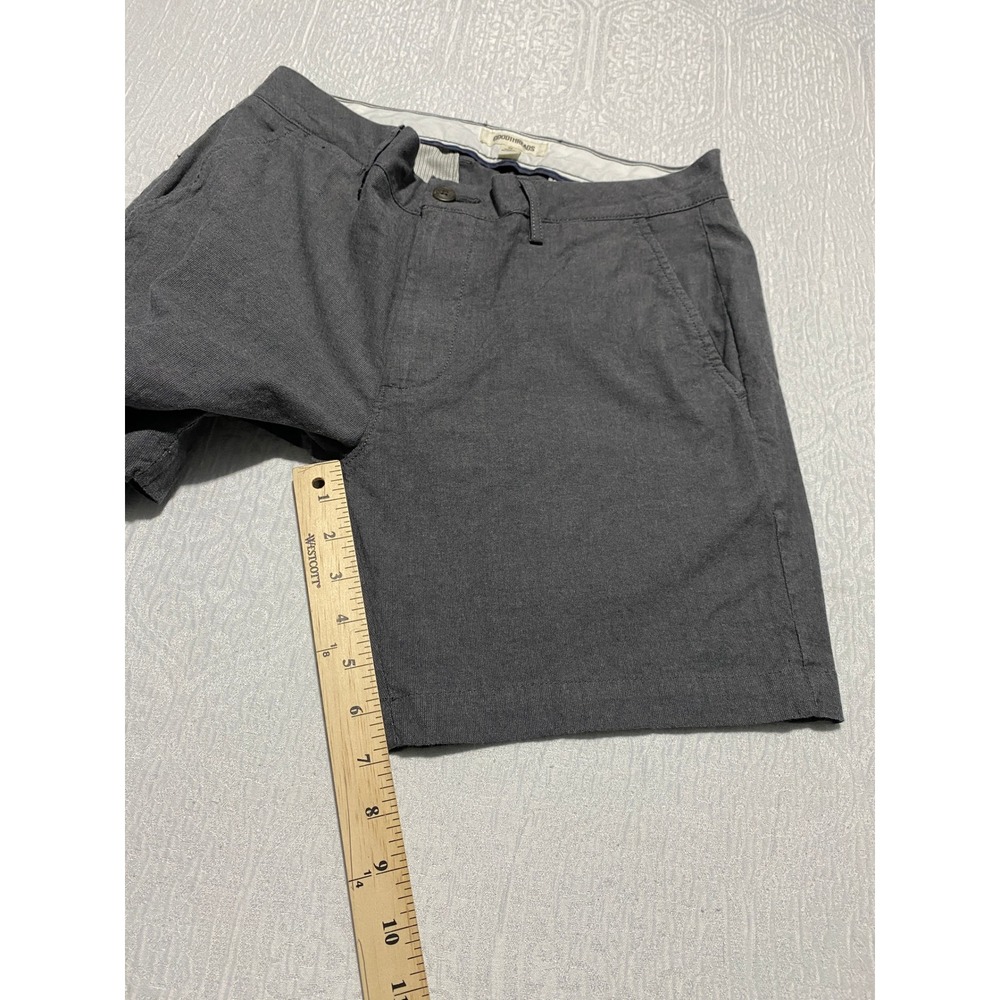Goodthreads Chino Oxford Shorts Mens Size‎ 32 Gray Casual Everyday Flat Front - Picture 5 of 9